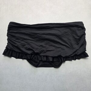 Mossimo‎ Black Skirt Skort Ruffle Swim Beach Flirty Boho Bikini Bottom M Medium